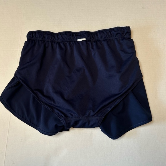 New Balance running lined athletic shorts in navy blue with grey logo Sz-XS H12 - Picture 6 of 10